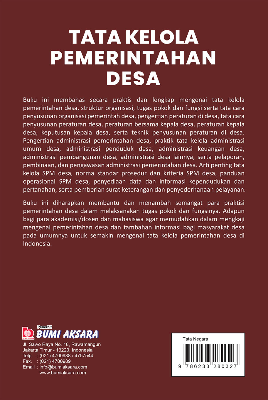 Tata Kelola Pemerintahan Desa